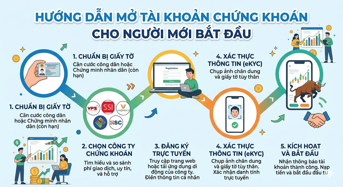 Read more about the article Hướng dẫn giao dịch chứng khoán cho người mới bắt đầu