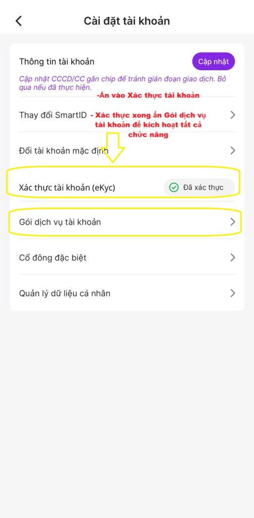 Huong dan xac thuc EKYC chung khoan vps